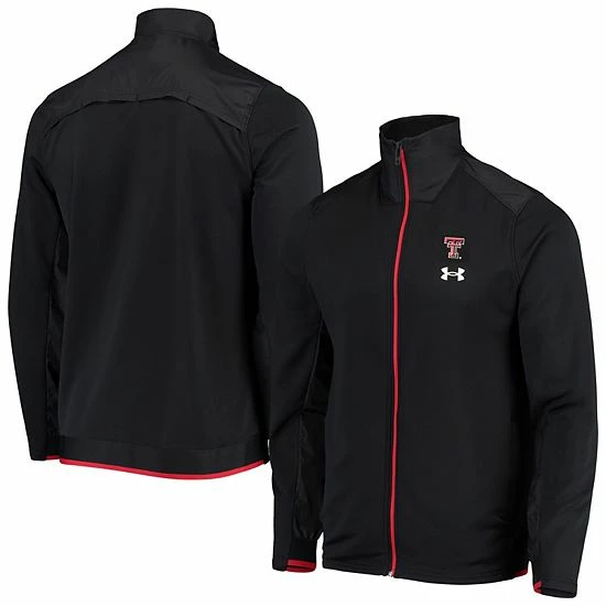 Men's Under Armour Black Texas Tech Red Raiders 2021 Sideline Command Full-Zip Jacket 2 Men's Under Armour Black Texas Tech Red Raiders 2021 Sideline Command Full-Zip Jacket - Image 2