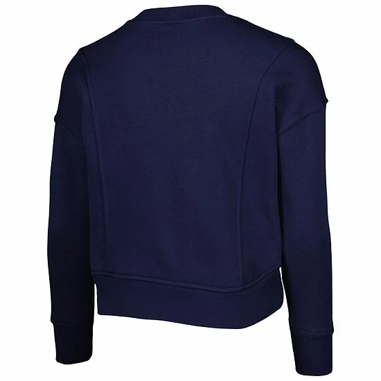 Girls Youth Under Armour Navy Notre Dame Fighting Irish All Day Fleece Pullover Sweatshirt 4 Girls Youth Under Armour Navy Notre Dame Fighting Irish All Day Fleece Pullover Sweatshirt - Image 4