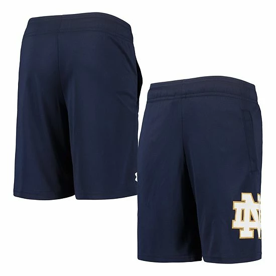 Youth Under Armour Navy Notre Dame Fighting Irish Tech Shorts 2 Youth Under Armour Navy Notre Dame Fighting Irish Tech Shorts - Image 2