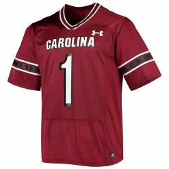 Men's Under Armour #1 Garnet South Carolina Gamecocks Logo Replica Football Jersey 6 Men's Under Armour #1 Garnet South Carolina Gamecocks Logo Replica Football Jersey -Under Armour SHOP unnamed file 10084