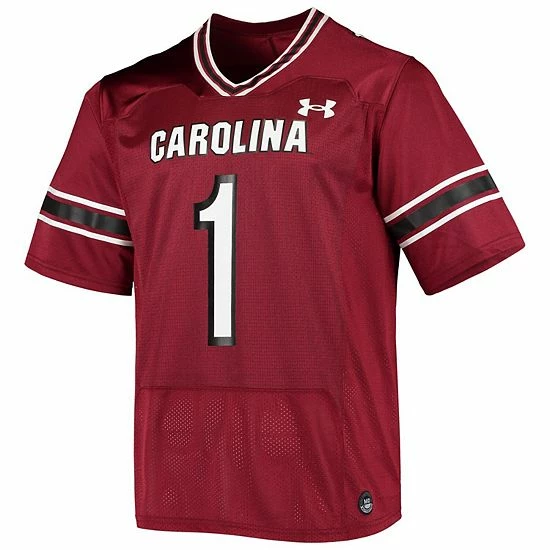 Men's Under Armour #1 Garnet South Carolina Gamecocks Logo Replica Football Jersey 3 Men's Under Armour #1 Garnet South Carolina Gamecocks Logo Replica Football Jersey - Image 3