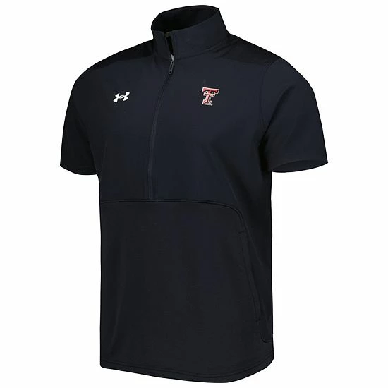 Men's Under Armour Black Texas Tech Red Raiders Motivate 2.0 Half-Zip Jacket 3 Men's Under Armour Black Texas Tech Red Raiders Motivate 2.0 Half-Zip Jacket - Image 3