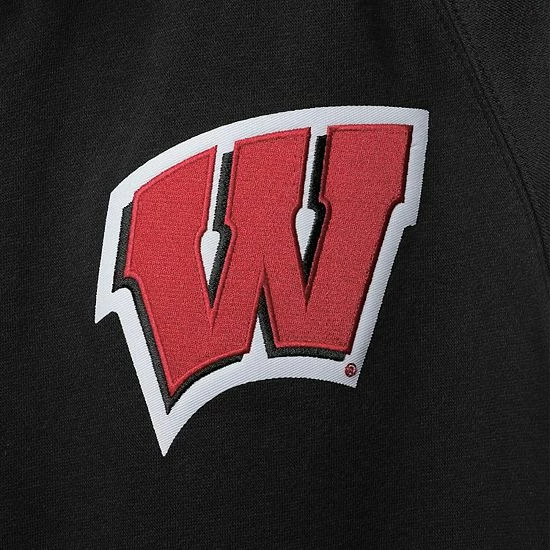 Men's Under Armour Black Wisconsin Badgers Raglan Game Day Triad Full-Zip Jacket 5 Men's Under Armour Black Wisconsin Badgers Raglan Game Day Triad Full-Zip Jacket - Image 5