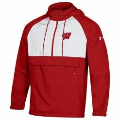 Men's Under Armour Red Wisconsin Badgers Gameday Anorak Performance Half-Zip Jacket -Under Armour SHOP unnamed file 10118