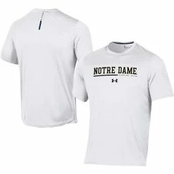 Men's Under Armour White Notre Dame Fighting Irish 2022 Sideline Training Performance T-Shirt