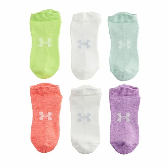 Women's Under Armour 6-Pack Essential No-Show Socks Exuberant Pink 5 Women's Under Armour 6-Pack Essential No-Show Socks Exuberant Pink - Image 5