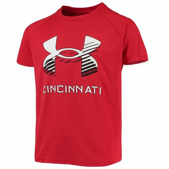 Youth Under Armour Red Cincinnati Bearcats Logo Lockup Performance T-Shirt 2 Youth Under Armour Red Cincinnati Bearcats Logo Lockup Performance T-Shirt - Image 2