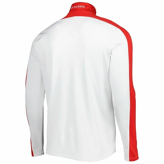 Men's Under Armour White Texas Tech Red Raiders Lightweight Mock Neck Performance Quarter-Zip Jacket 4 Men's Under Armour White Texas Tech Red Raiders Lightweight Mock Neck Performance Quarter-Zip Jacket - Image 4