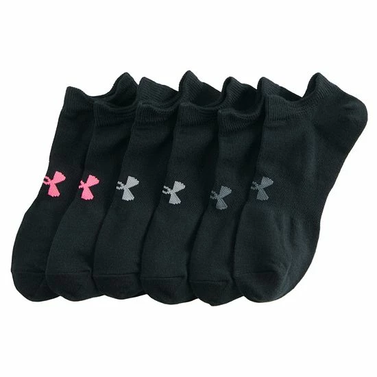 Women's Under Armour 6-Pack Essential No-Show Socks Exuberant Pink 9 Women's Under Armour 6-Pack Essential No-Show Socks Exuberant Pink - Image 9