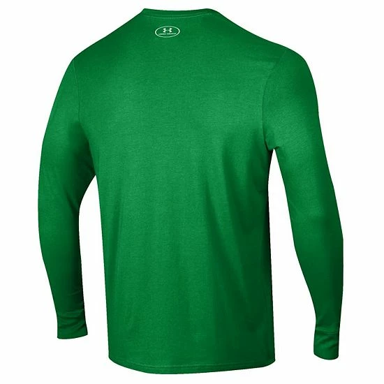 Men's Under Armour Green Notre Dame Fighting Irish For The Irish Performance Long Sleeve T-Shirt 4 Men's Under Armour Green Notre Dame Fighting Irish For The Irish Performance Long Sleeve T-Shirt - Image 4