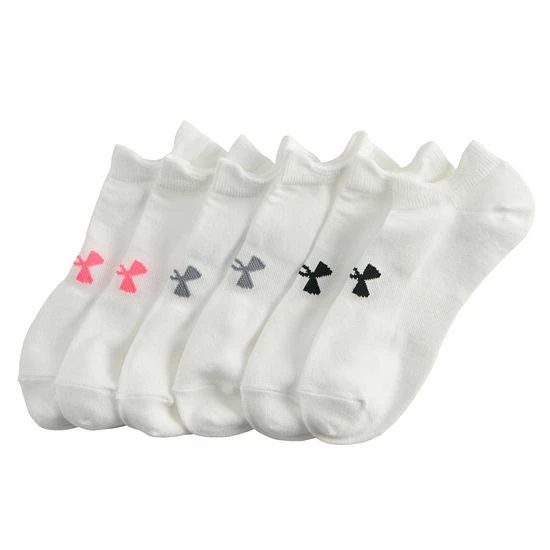 Women's Under Armour 6-Pack Essential No-Show Socks Exuberant Pink 10 Women's Under Armour 6-Pack Essential No-Show Socks Exuberant Pink - Image 10