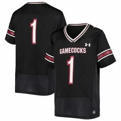 Youth Under Armour #1 Black South Carolina Gamecocks Team Replica Football Jersey