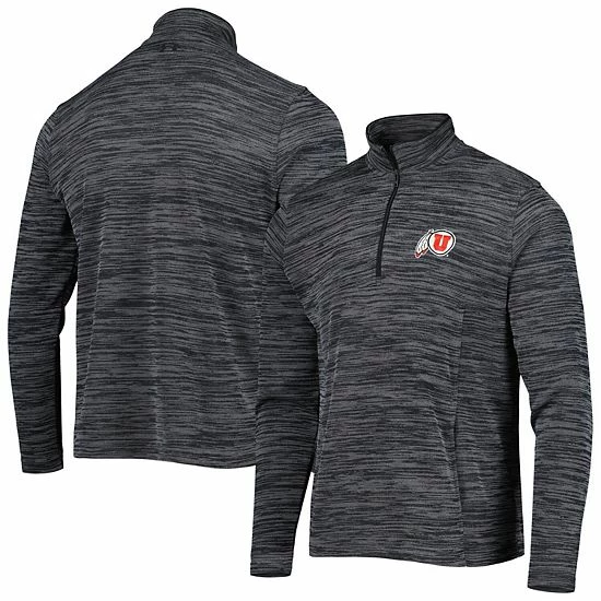 Men's Under Armour Black Utah Utes Tempo Fleece Quarter-Zip Jacket 1 Men's Under Armour Black Utah Utes Tempo Fleece Quarter-Zip Jacket