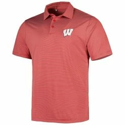 Men's Under Armour Red Wisconsin Badgers Green Trail Stripe Polo -Under Armour SHOP unnamed file 10215
