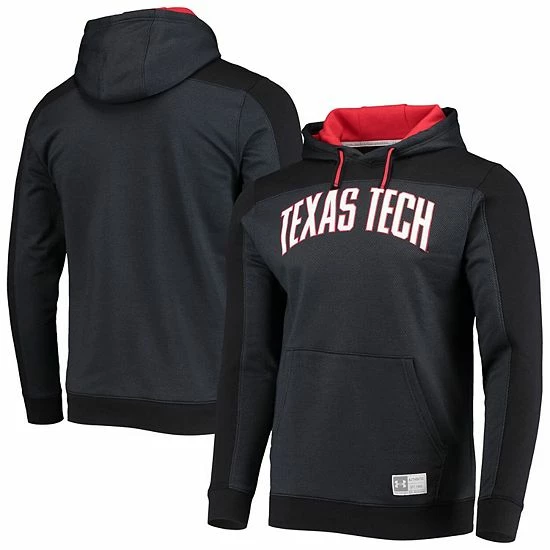 Men's Under Armour Black Texas Tech Red Raiders Game Day All Day Pullover Hoodie 2 Men's Under Armour Black Texas Tech Red Raiders Game Day All Day Pullover Hoodie - Image 2