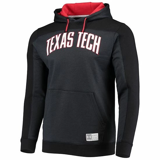 Men's Under Armour Black Texas Tech Red Raiders Game Day All Day Pullover Hoodie 3 Men's Under Armour Black Texas Tech Red Raiders Game Day All Day Pullover Hoodie - Image 3