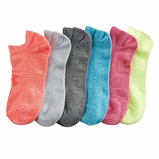 Women's Under Armour 6-Pack Essential No-Show Socks Exuberant Pink 15 Women's Under Armour 6-Pack Essential No-Show Socks Exuberant Pink - Image 15