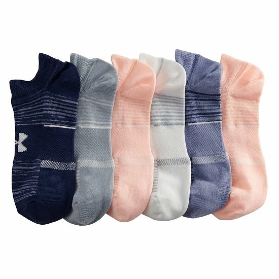 Women's Under Armour 6-Pack Essential No-Show Socks Exuberant Pink 16 Women's Under Armour 6-Pack Essential No-Show Socks Exuberant Pink - Image 16