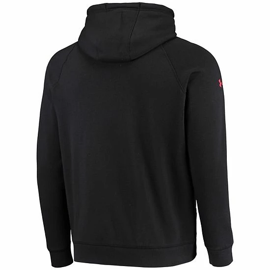Men's Under Armour Black Maryland Terrapins 2021 Sideline Fleece Raglan Pullover Hoodie 4 Men's Under Armour Black Maryland Terrapins 2021 Sideline Fleece Raglan Pullover Hoodie - Image 4