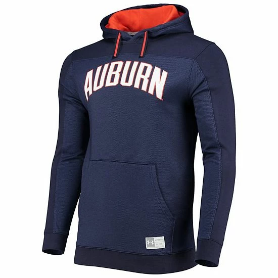 Men's Under Armour Navy Auburn Tigers Game Day All Day Pullover Hoodie 3 Men's Under Armour Navy Auburn Tigers Game Day All Day Pullover Hoodie - Image 3