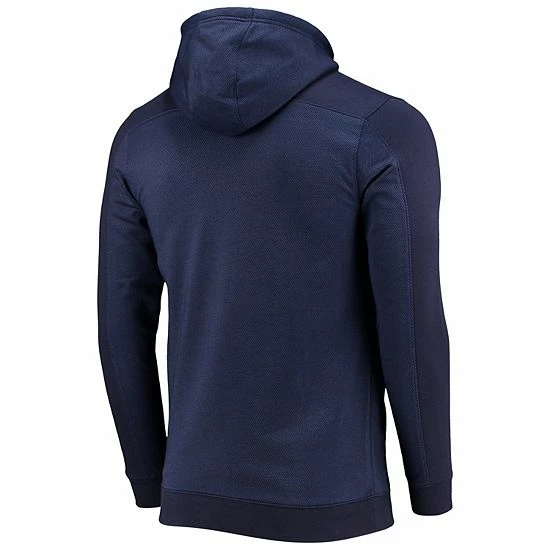 Men's Under Armour Navy Auburn Tigers Game Day All Day Pullover Hoodie 4 Men's Under Armour Navy Auburn Tigers Game Day All Day Pullover Hoodie - Image 4