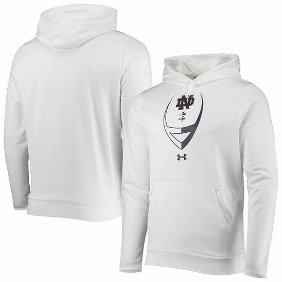 Men's Under Armour White Notre Dame Fighting Irish Football Icon Pullover Hoodie 2 Men's Under Armour White Notre Dame Fighting Irish Football Icon Pullover Hoodie - Image 2