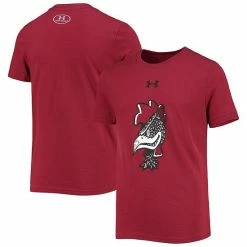 Youth Under Armour Garnet South Carolina Gamecocks Vault Logo T-Shirt