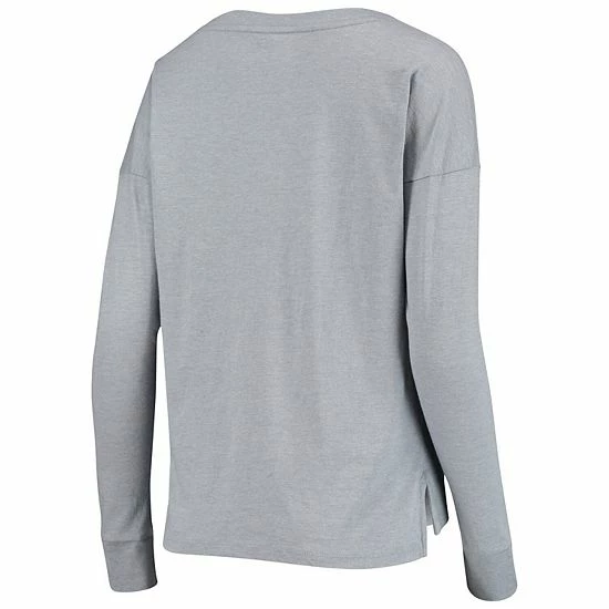 Women's Under Armour Heathered Gray Notre Dame Fighting Irish 2-Hit Performance Long Sleeve T-Shirt 4 Women's Under Armour Heathered Gray Notre Dame Fighting Irish 2-Hit Performance Long Sleeve T-Shirt - Image 4