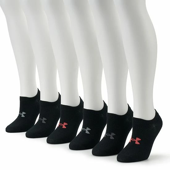Women's Under Armour 6-Pack Essential No-Show Socks Exuberant Pink 20 Women's Under Armour 6-Pack Essential No-Show Socks Exuberant Pink - Image 20
