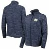 Women's Under Armour Navy Notre Dame Fighting Irish Tempo Fleece Raglan Full-Zip Jacket