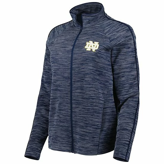 Women's Under Armour Navy Notre Dame Fighting Irish Tempo Fleece Raglan Full-Zip Jacket 3 Women's Under Armour Navy Notre Dame Fighting Irish Tempo Fleece Raglan Full-Zip Jacket - Image 3