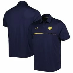 Men's Under Armour Navy Notre Dame Fighting Irish Title Performance Polo