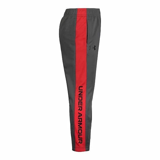 Boys 4-7 Under Armour Brawler Logo Side Stripe Pants Pitch Gray Red 4 Boys 4-7 Under Armour Brawler Logo Side Stripe Pants Pitch Gray Red - Image 4