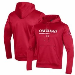 Men's Under Armour Red Cincinnati Bearcats Wordmark Pullover Hoodie