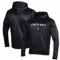 Men's Under Armour Black Cincinnati Bearcats Wordmark Pullover Hoodie