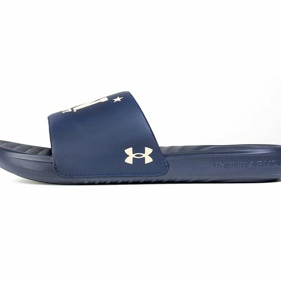 Men's Under Armour Navy Midshipmen Ansa Slide Sandals 3 Men's Under Armour Navy Midshipmen Ansa Slide Sandals - Image 3