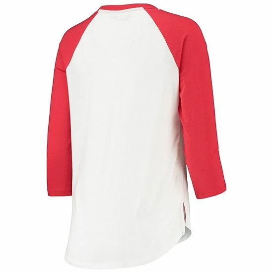 Women's Under Armour White/Red Cincinnati Bearcats Baseball Raglan 3/4 Sleeve T-Shirt 3 Women's Under Armour White/Red Cincinnati Bearcats Baseball Raglan 3/4 Sleeve T-Shirt - Image 3
