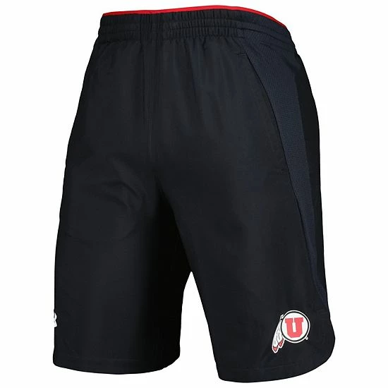 Men's Under Armour Black Utah Utes Woven Shorts 3 Men's Under Armour Black Utah Utes Woven Shorts - Image 3