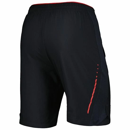 Men's Under Armour Black Utah Utes Woven Shorts 4 Men's Under Armour Black Utah Utes Woven Shorts - Image 4
