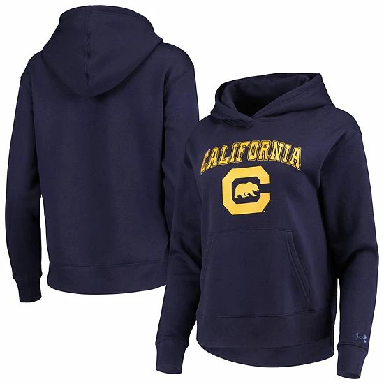Women's Under Armour Navy Cal Bears All Day Team Fleece Pullover Hoodie 1 Women's Under Armour Navy Cal Bears All Day Team Fleece Pullover Hoodie