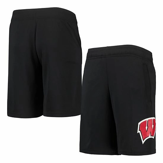 Youth Under Armour Black Wisconsin Badgers Tech Shorts 1 Youth Under Armour Black Wisconsin Badgers Tech Shorts