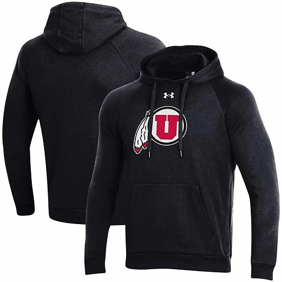 Men's Under Armour Black Utah Utes Primary School Logo All Day Raglan Pullover Hoodie 1 Men's Under Armour Black Utah Utes Primary School Logo All Day Raglan Pullover Hoodie