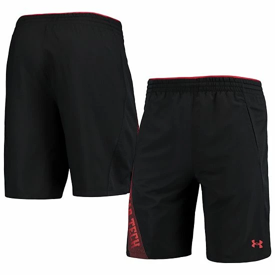 Men's Under Armour Black Texas Tech Red Raiders 2021 Sideline Woven Shorts 1 Men's Under Armour Black Texas Tech Red Raiders 2021 Sideline Woven Shorts