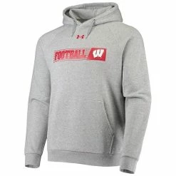 Men's Under Armour Heathered Gray Wisconsin Badgers 2021 Sideline Football All-Day Raglan Pullover Hoodie 6 Men's Under Armour Heathered Gray Wisconsin Badgers 2021 Sideline Football All-Day Raglan Pullover Hoodie -Under Armour SHOP unnamed file 10458