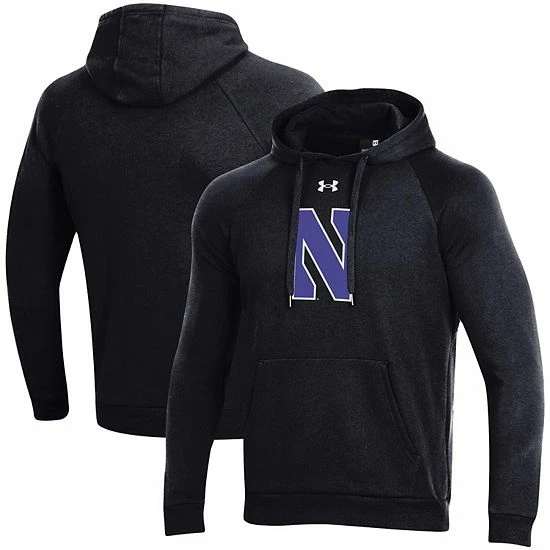 Men's Under Armour Black Northwestern Wildcats Primary School Logo All Day Raglan Pullover Hoodie 1 Men's Under Armour Black Northwestern Wildcats Primary School Logo All Day Raglan Pullover Hoodie