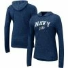 Women's Under Armour Navy Navy Midshipmen Breezy Performance Pullover Hoodie
