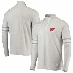 Men's Under Armour Gray Wisconsin Badgers Game Day Quarter-Zip Top
