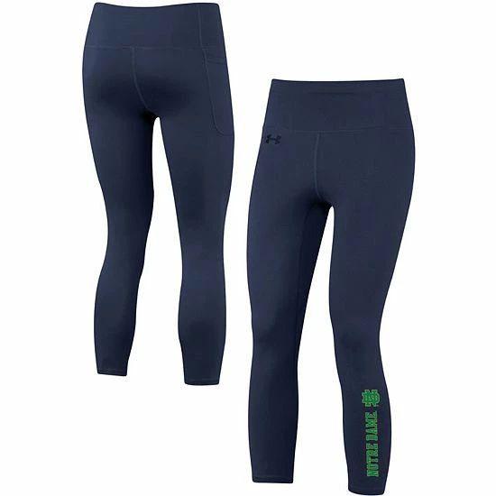 Women's Under Armour Navy Notre Dame Fighting Irish Motion Performance Ankle-Cropped Leggings 1 Women's Under Armour Navy Notre Dame Fighting Irish Motion Performance Ankle-Cropped Leggings