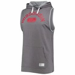 Men's Under Armour Gray Wisconsin Badgers Sleeveless Pullover Hoodie 6 Men's Under Armour Gray Wisconsin Badgers Sleeveless Pullover Hoodie -Under Armour SHOP unnamed file 10536