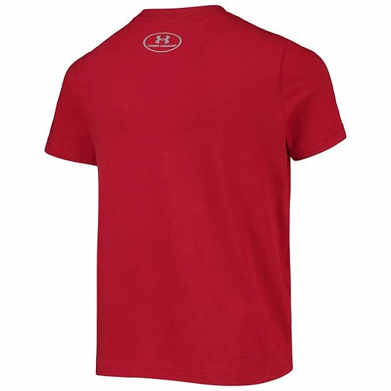 Youth Under Armour Red Wisconsin Badgers Vault Logo T-Shirt 4 Youth Under Armour Red Wisconsin Badgers Vault Logo T-Shirt - Image 4